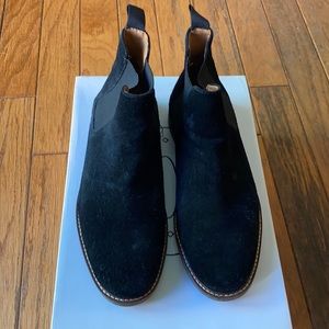 Steve Madden Black Suede Chelsea Boots